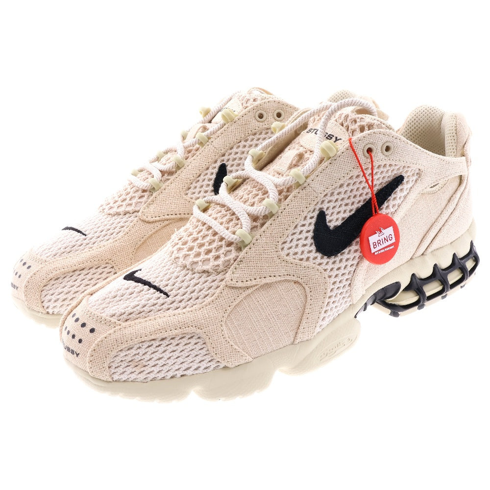 NIKE(ナイキ) ×STUSSY AIR ZOOM SPIRIDON CG 2 Fossil ステューシー エア ズーム スピリドン フォッシル ローカットスニーカー アイボリー US11/29cm CQ5486-200