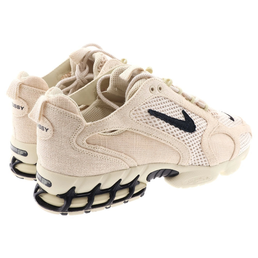 NIKE(ナイキ) ×STUSSY AIR ZOOM SPIRIDON CG 2 Fossil ステューシー エア ズーム スピリドン フォッシル ローカットスニーカー アイボリー US11/29cm CQ5486-200