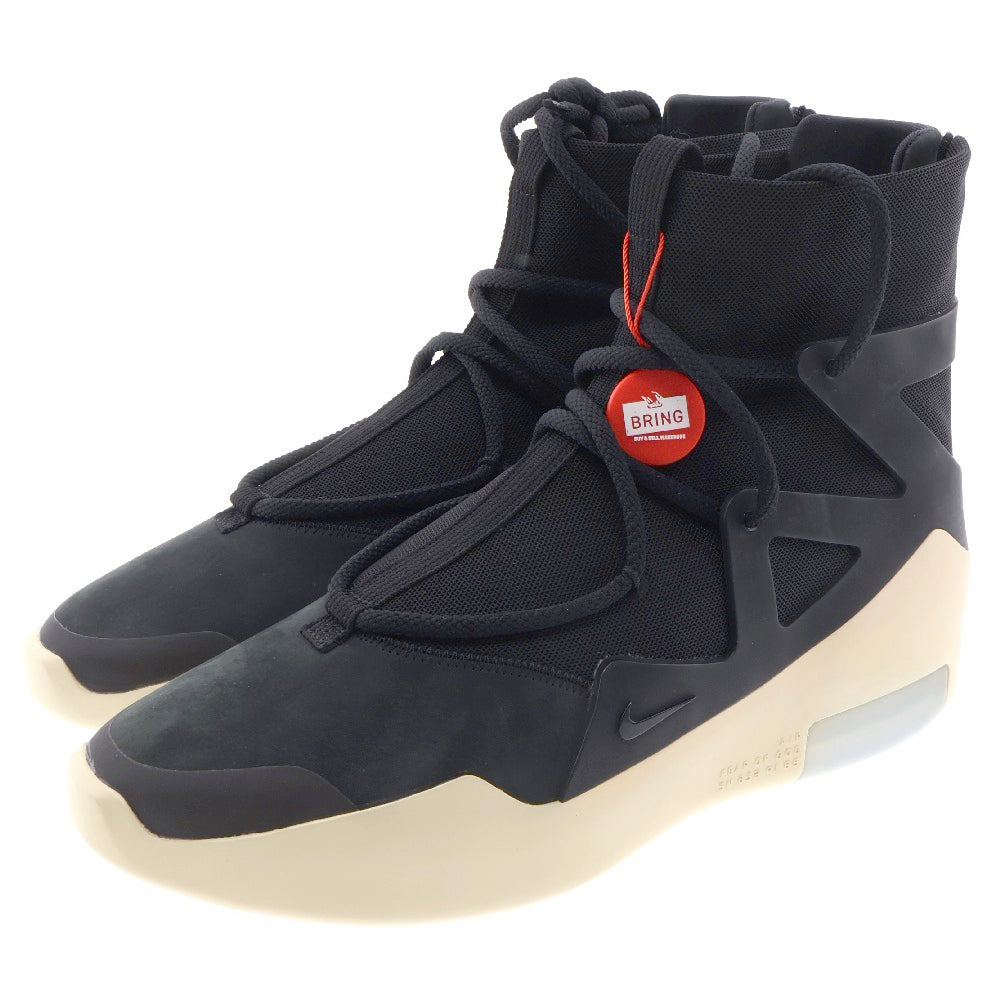 NIKE(ナイキ) ×FEAR OF GOD AIR FEAR OF GOD エアフィアオブゴッド ハイカットスニーカー ブラック/ベージュ US10.5/28.5cm AR4237-001