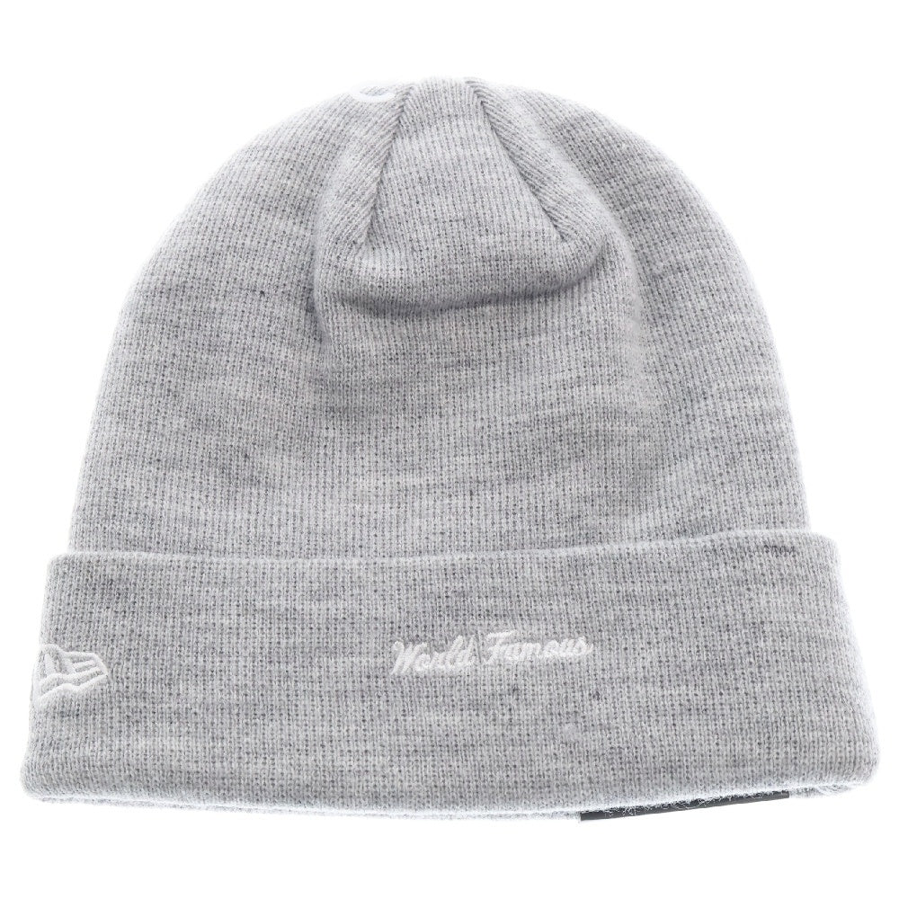 SUPREME(シュプリーム) 20AW ×New Era Cross Box Logo Beanie ニューエラ クロスボックスロゴ ビーニー ニットキャップ 帽子 グレー/レッド