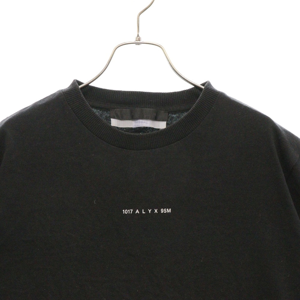 1017 ALYX 9SM(アリクス) 20SS Visual Tee ロゴ プリント 半袖Tシャツ カットソー ブラック S20-ALYX-AAU