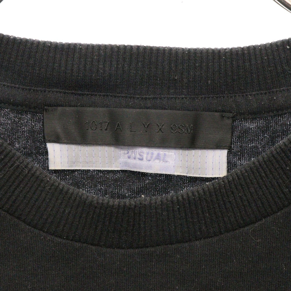 1017 ALYX 9SM(アリクス) 20SS Visual Tee ロゴ プリント 半袖Tシャツ カットソー ブラック S20-ALYX-AAU