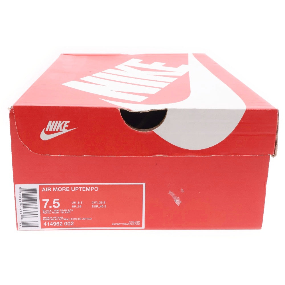 NIKE(ナイキ) AIR MORE UPTEMPO エア モア アップテンポ ハイカットスニーカーブラック US7.5/25.5cm 414962-002