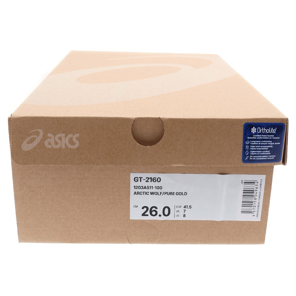 ASICS(アシックス) ×ATOMOS GT-2160 MEDALIST アトモス メッシュ ローカットスニーカー ホワイト/オレンジ US8/26cm 1203QA511-100