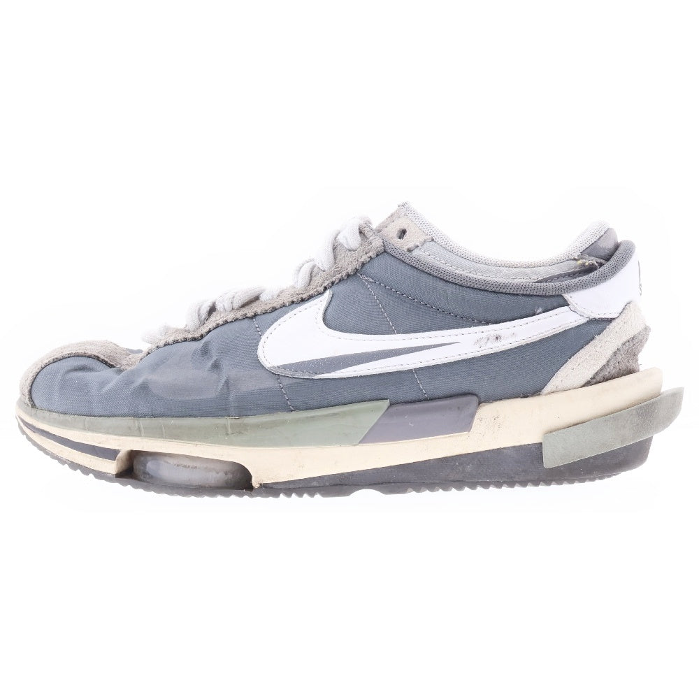NIKE(ナイキ) ×Sacai ZOOM CORTEZ SP サカイ ズーム コルテッツ ローカットスニーカー グレー US8/26cm DQ0581-001