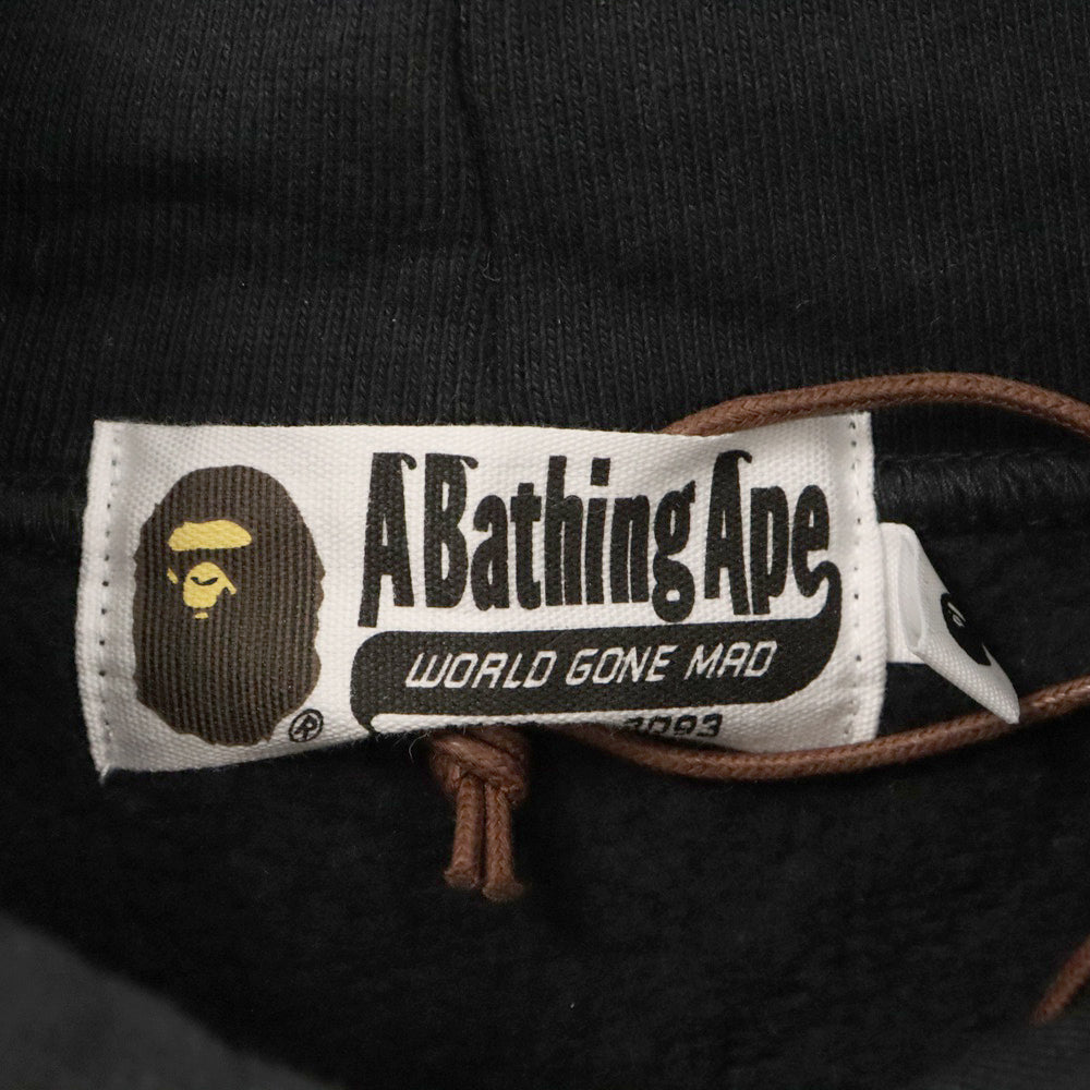 A BATHING APE(アベイシングエイプ) PUSHA-T Pullover Parka プッシャー スウェット プルオーバーパーカー ブラック 002PPF731918X