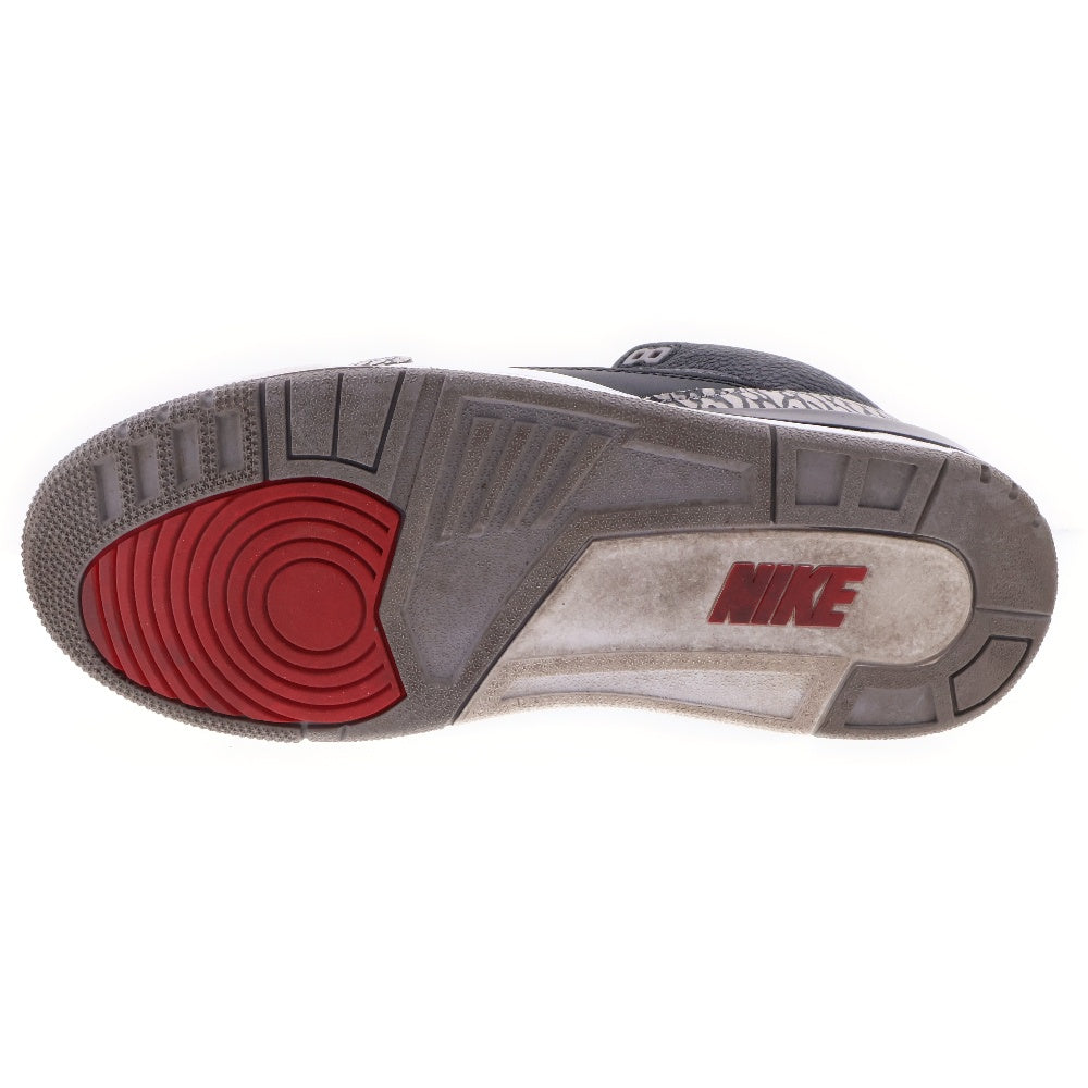 NIKE(ナイキ) AIR JORDAN 3 RETRO OG BLACK CEMENT エアジョーダン3 レトロ ブラックセメント ミッドカットスニーカー ブラック US10.5/28.5cm 854262-001