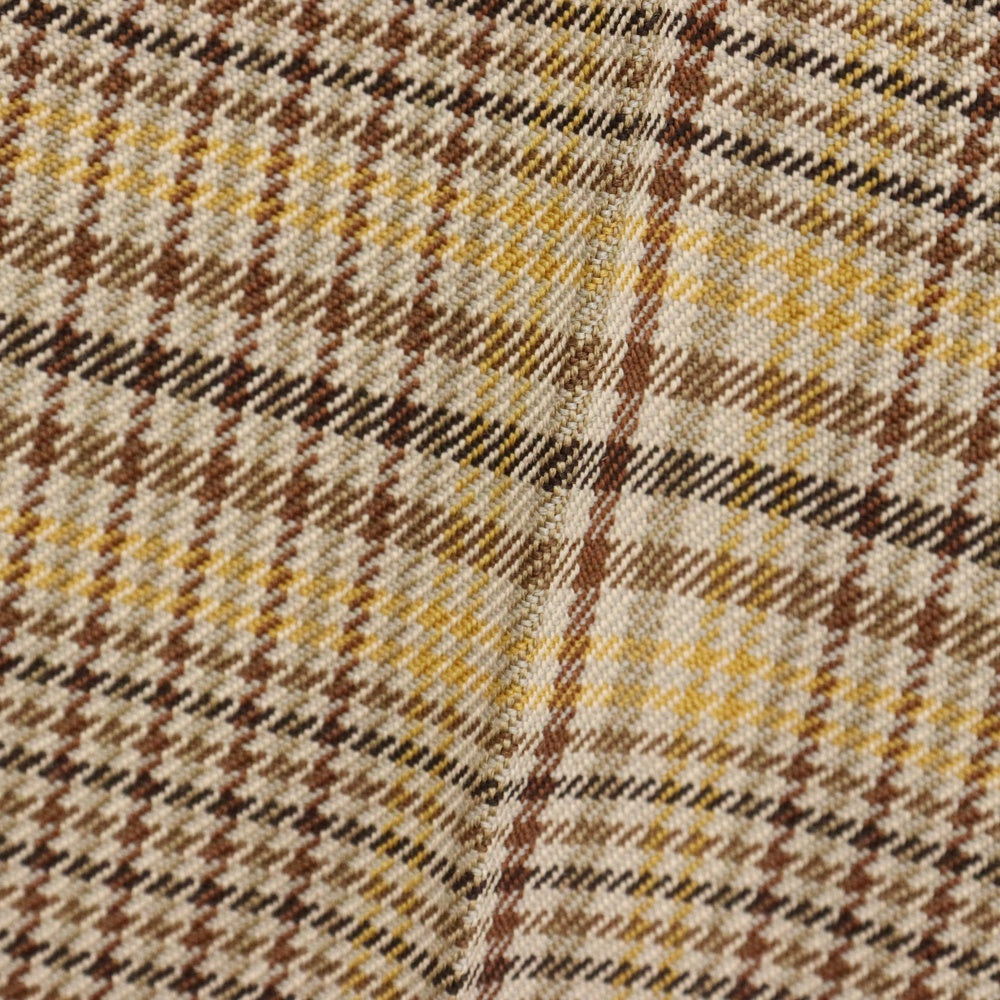 AURALEE(オーラリー) 19AW WOOL SERGE CHECK NARROW SLACKS WOOL SERGE NARROW SLACKS ウール セージ ナロー スラックス パンツ ブラウン A9AP03SC