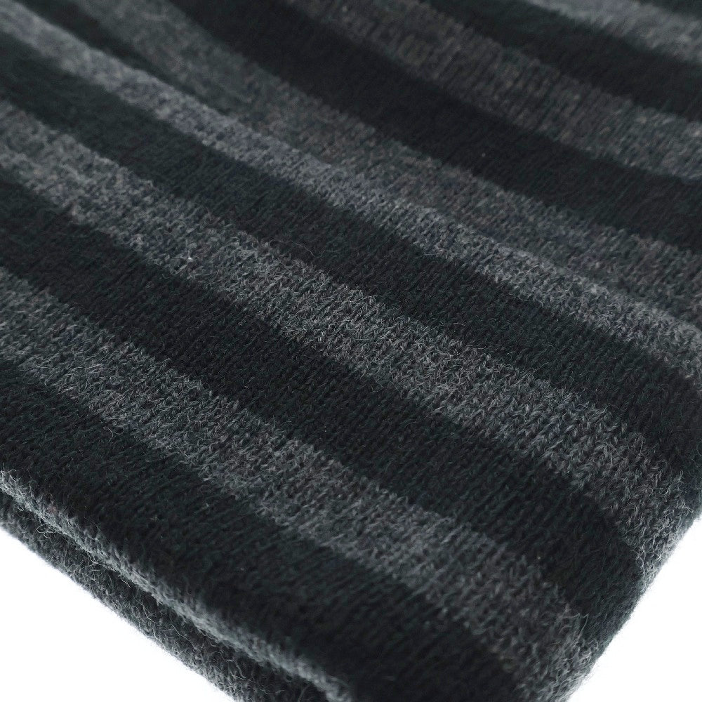 SUPREME(シュプリーム) 16AW VERTICAL LOGO STRIPED BEANIE バーティカルロゴ ストライプニットビーニー ブラック ボーダー