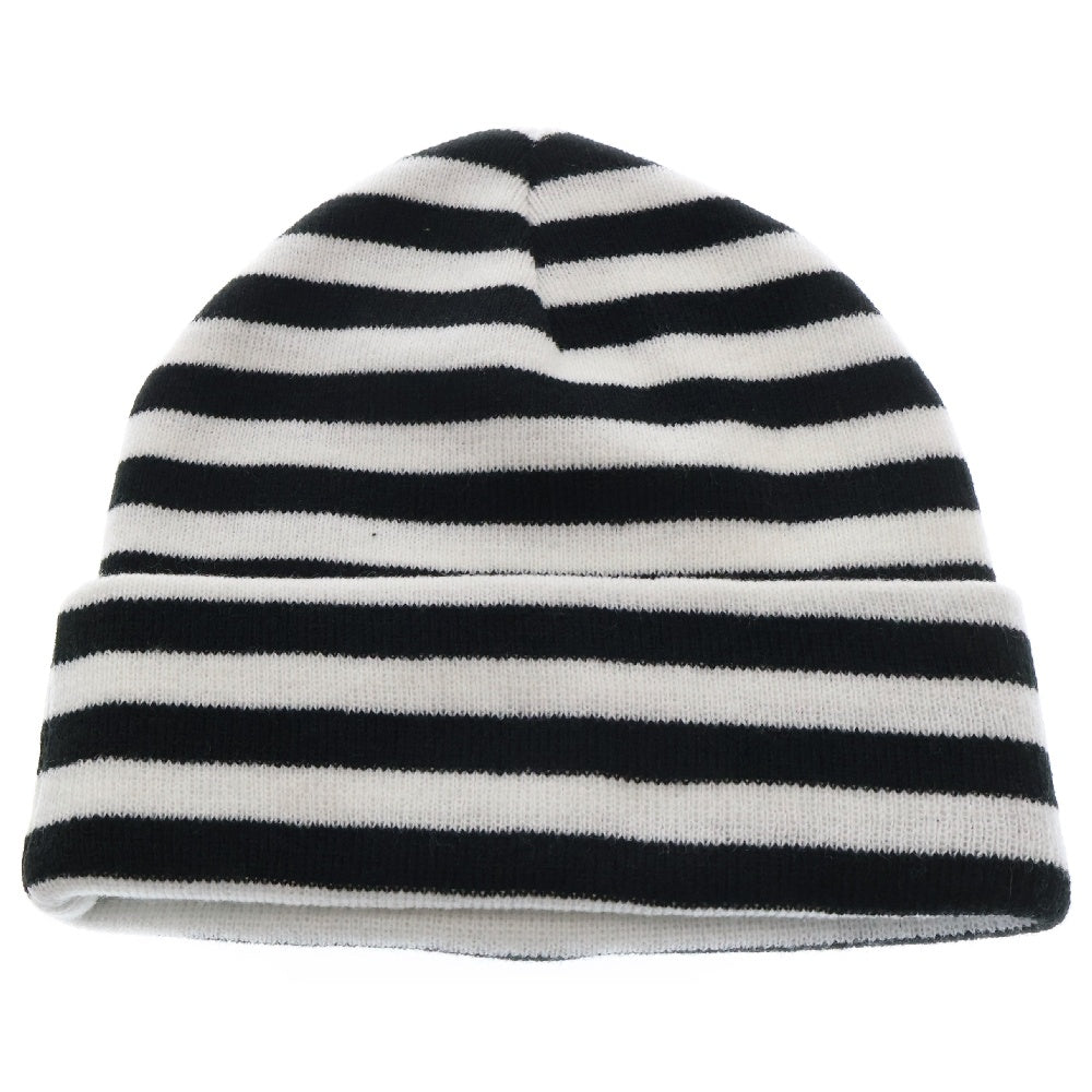 SUPREME(シュプリーム) 16AW Vertical Logo Striped Beanie  バーティカルロゴ ストライプニット帽 ビーニー ホワイト/ブラック