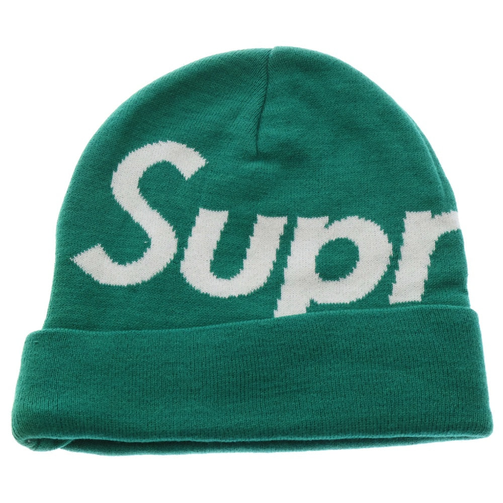 SUPREME(シュプリーム) Big Logo Beanie ビッグロゴ ビーニー ニット 帽子 グリーン