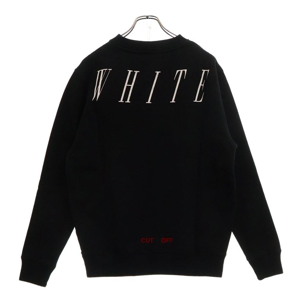 OFF-WHITE(オフホワイト) DOWNTOWN SCULL スカル プリント スウェット トレーナー ブラック