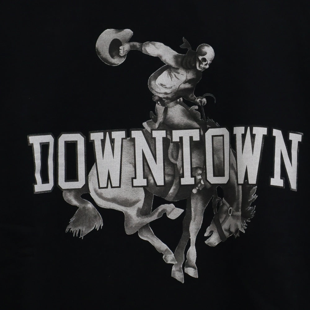 OFF-WHITE(オフホワイト) DOWNTOWN SCULL スカル プリント スウェット トレーナー ブラック