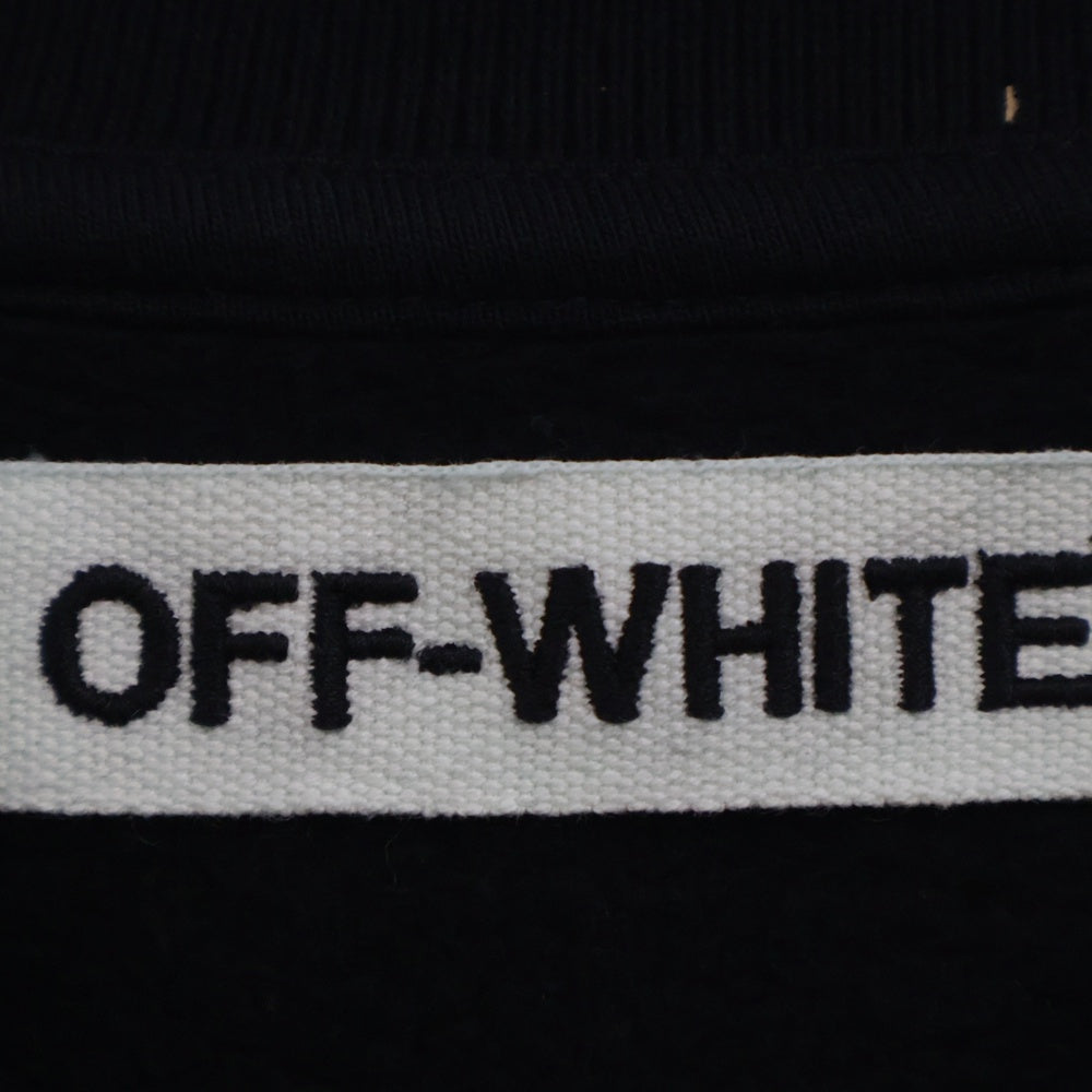 OFF-WHITE(オフホワイト) DOWNTOWN SCULL スカル プリント スウェット トレーナー ブラック