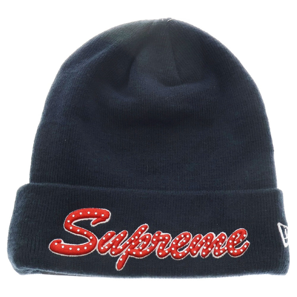 SUPREME(シュプリーム) 18AW NEW ERA Script Beanie スクリプトロゴニットビーニー ネイビー