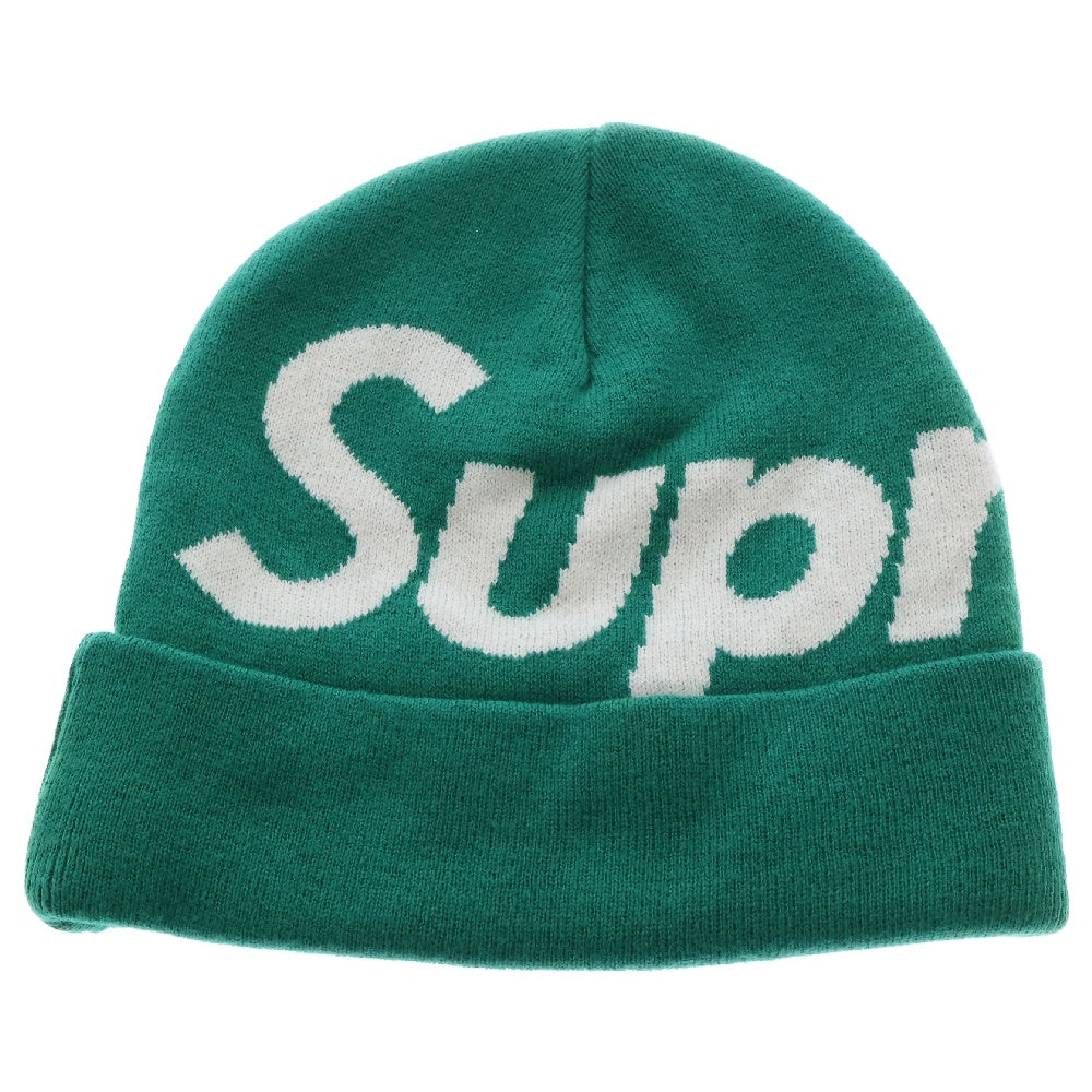 SUPREME(シュプリーム) Big Logo Beanie ビッグロゴ ビーニー ニット 帽子 グリーン