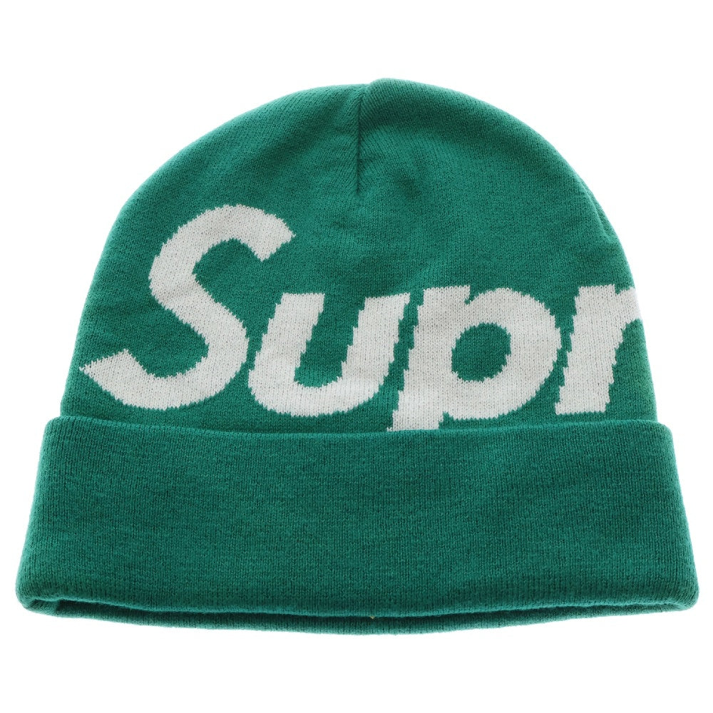 SUPREME(シュプリーム) Big Logo Beanie ビッグロゴ ビーニー ニット 帽子 グリーン