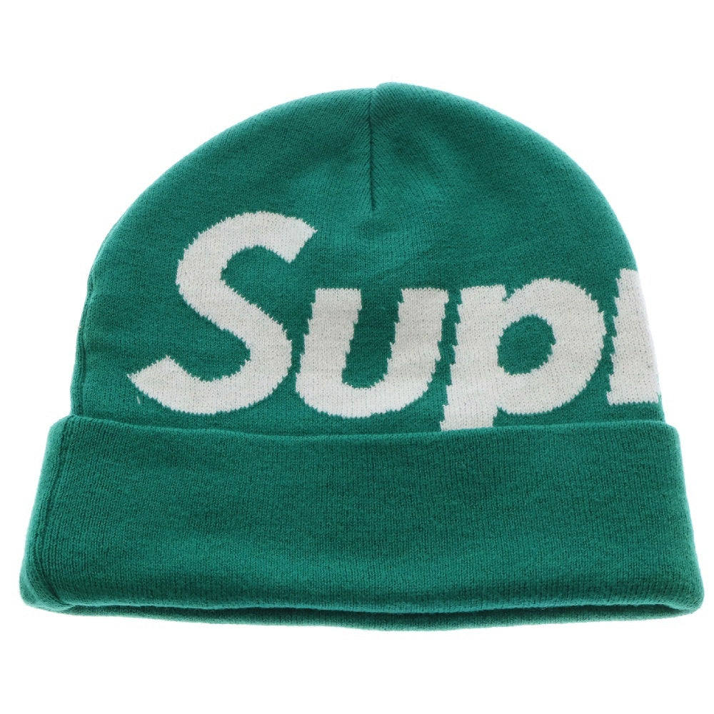 SUPREME(シュプリーム) Big Logo Beanie ビッグロゴ ビーニー ニット 帽子 グリーン