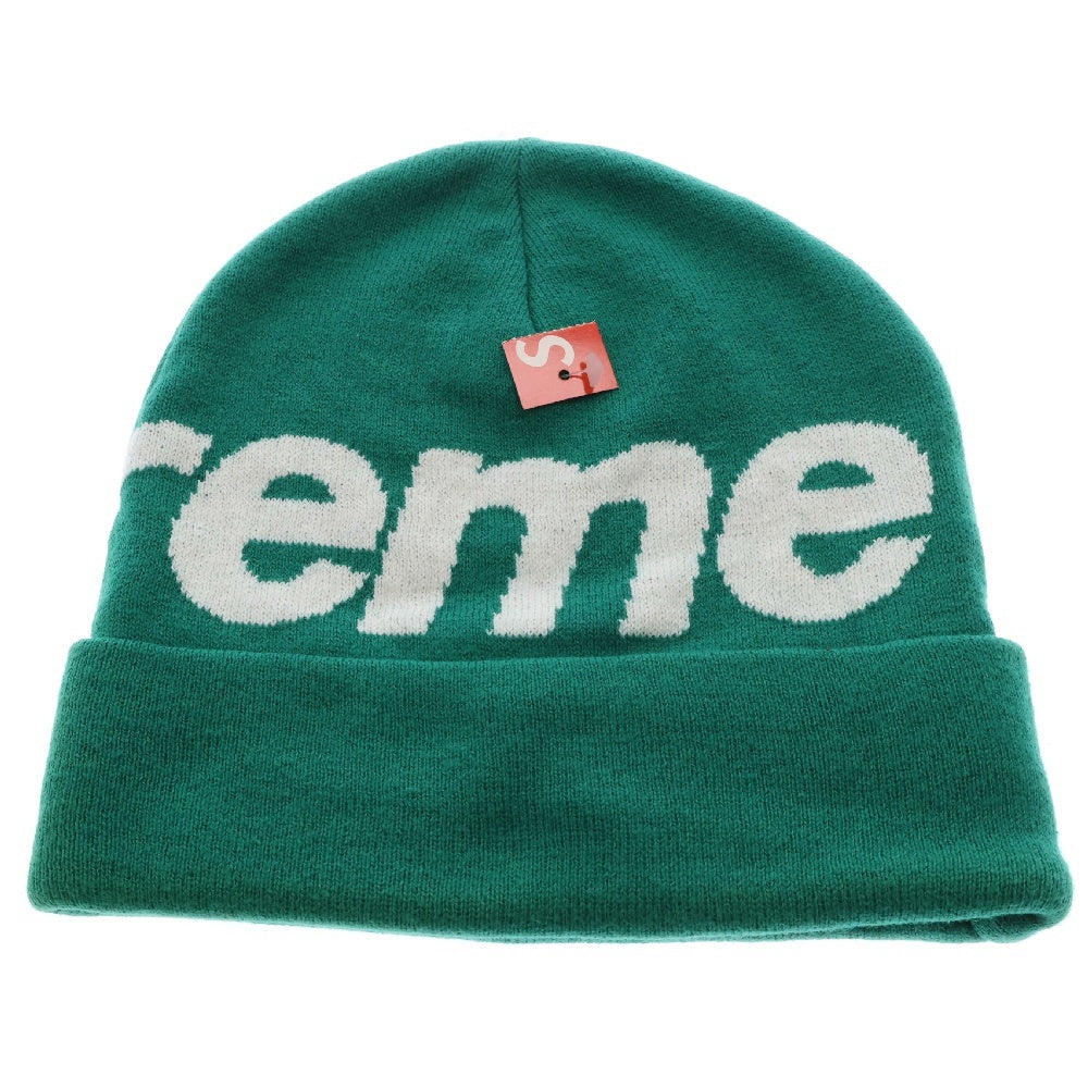 SUPREME(シュプリーム) Big Logo Beanie ビッグロゴ ビーニー ニット 帽子 グリーン