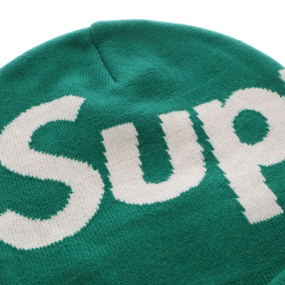 SUPREME(シュプリーム) Big Logo Beanie ビッグロゴ ビーニー ニット 帽子 グリーン