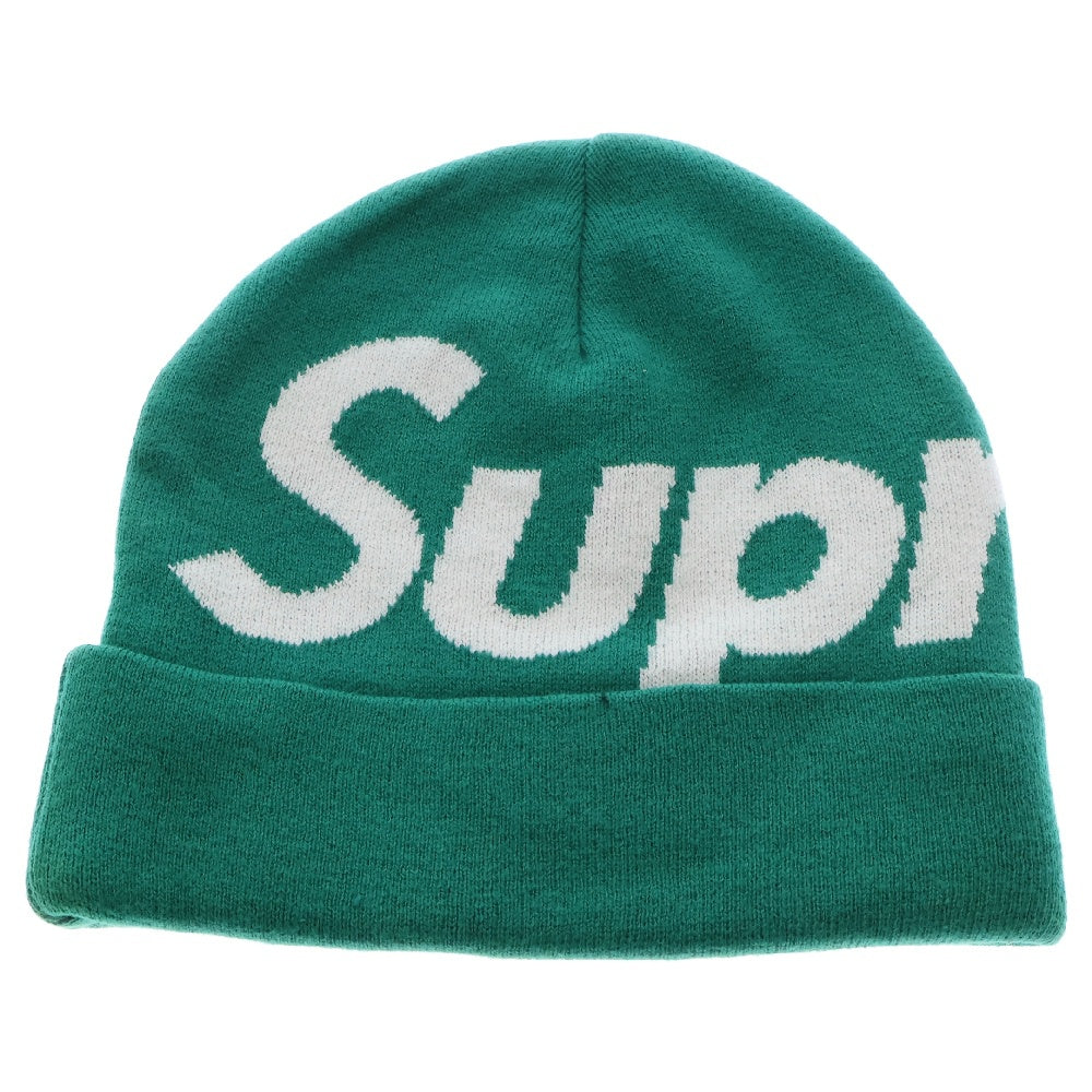 SUPREME(シュプリーム) Big Logo Beanie ビッグロゴ ビーニー ニット 帽子 グリーン