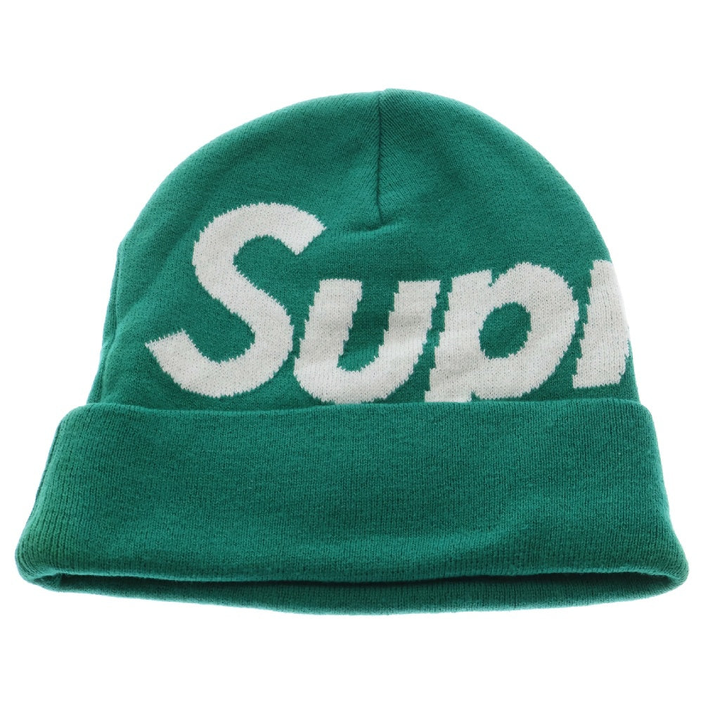 SUPREME(シュプリーム) Big Logo Beanie ビッグロゴ ビーニー ニット 帽子 グリーン