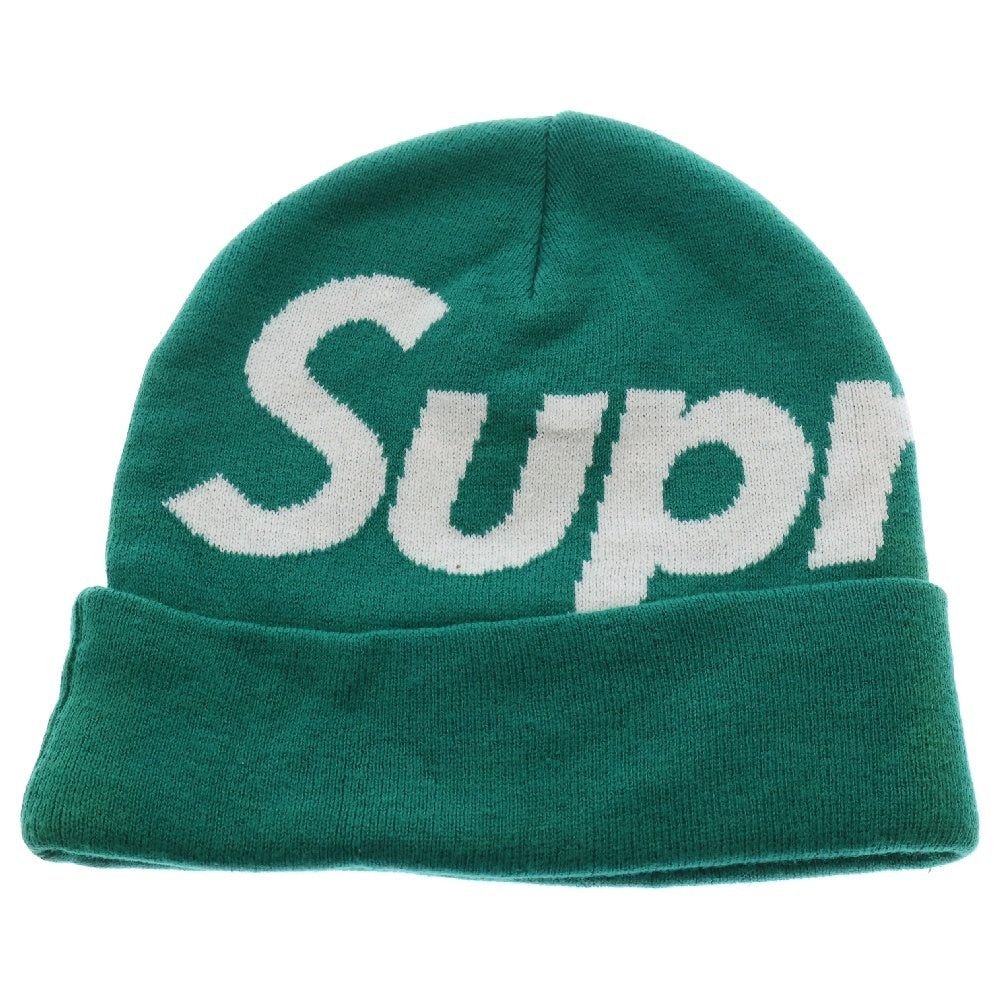 SUPREME(シュプリーム) Big Logo Beanie ビッグロゴ ビーニー ニット 帽子 グリーン
