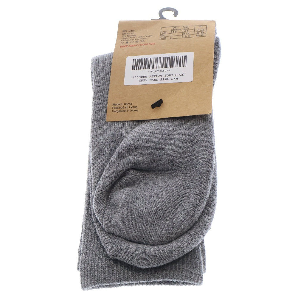 Palace Skateboards(パレススケートボーズ) REPEAT FONT SOCK リピート フォント ソックス 靴下 グレー