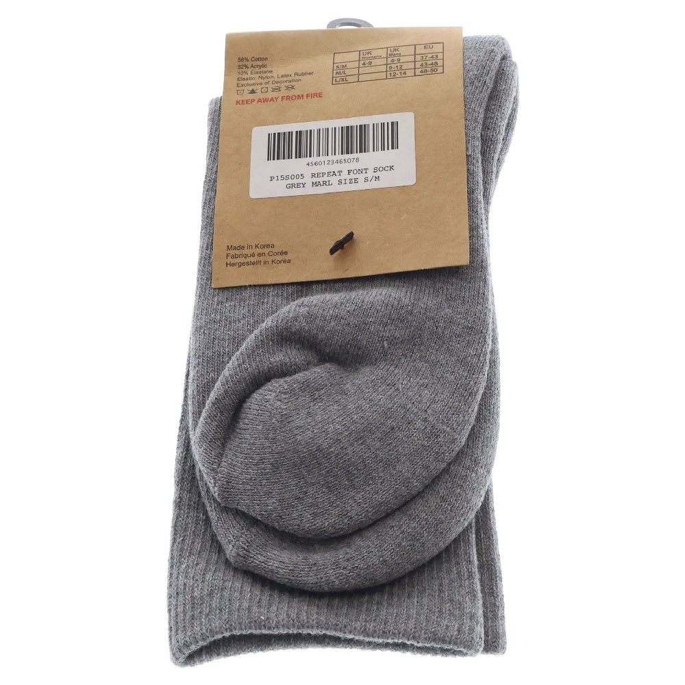 Palace Skateboards(パレススケートボーズ) REPEAT FONT SOCK リピート フォント ソックス 靴下 グレー