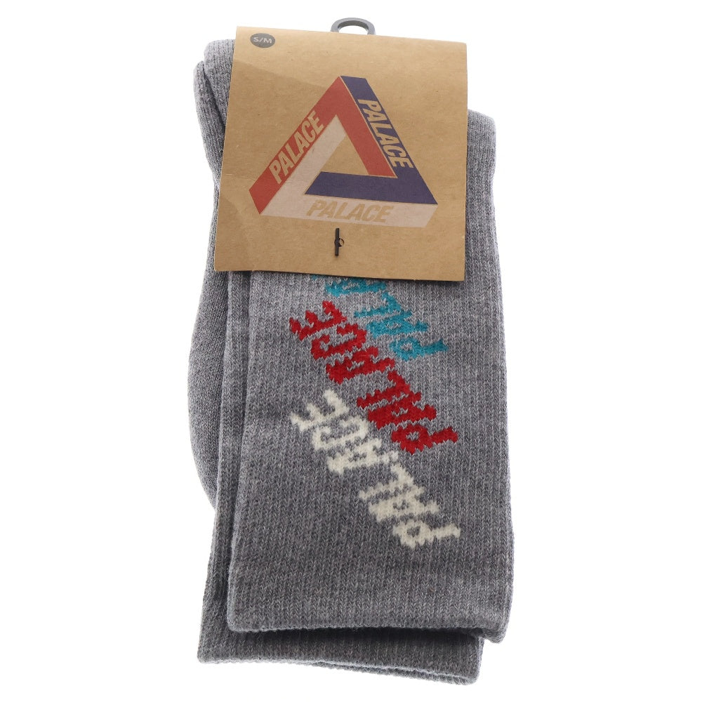 Palace Skateboards(パレススケートボーズ) REPEAT FONT SOCK リピート フォント ソックス 靴下 グレー