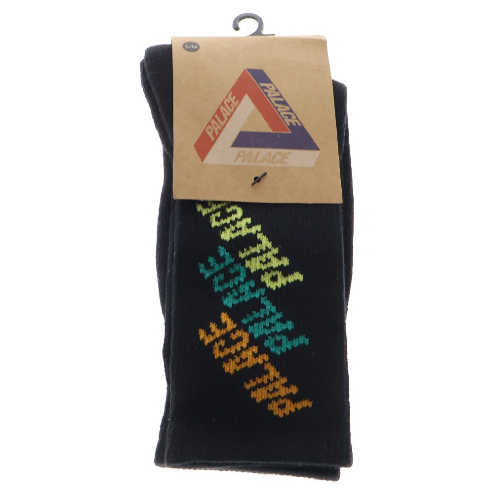 Palace Skateboards(パレススケートボーズ) REPEAT FONT SOCK リピート フォント ソックス 靴下 ブラック