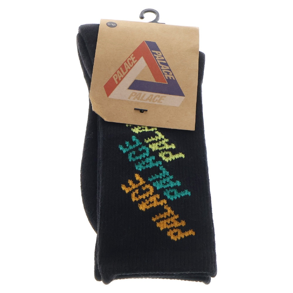 Palace Skateboards(パレススケートボーズ) REPEAT FONT SOCK リピート フォント ソックス 靴下 ブラック