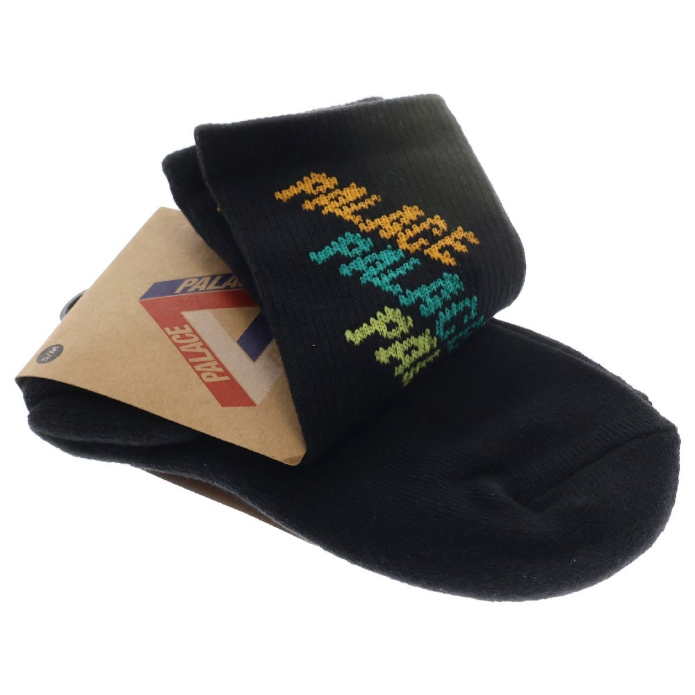Palace Skateboards(パレススケートボーズ) REPEAT FONT SOCK リピート フォント ソックス 靴下 ブラック