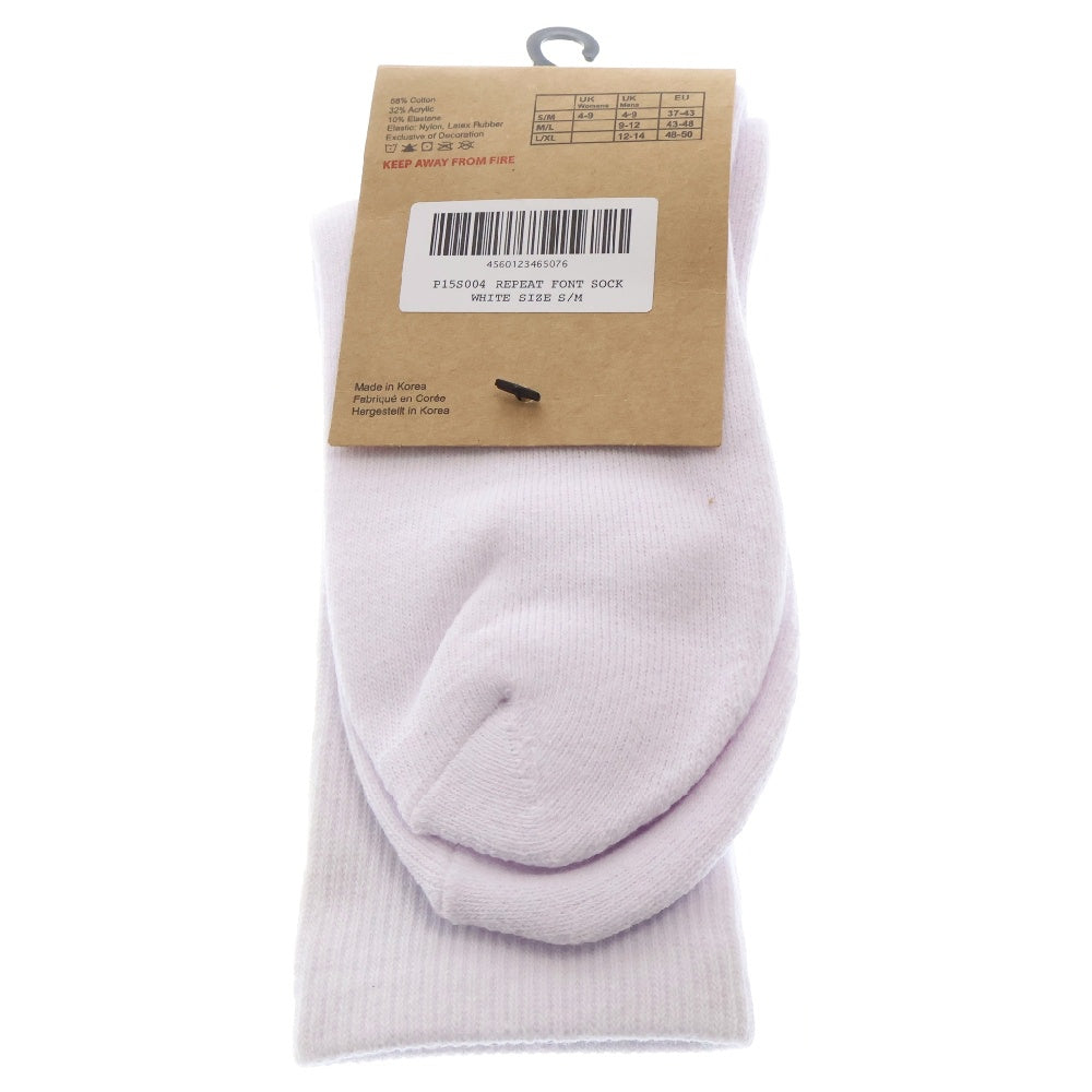 Palace Skateboards(パレススケートボーズ) REPEAT FONT SOCK リピート フォント ソックス 靴下 ホワイト