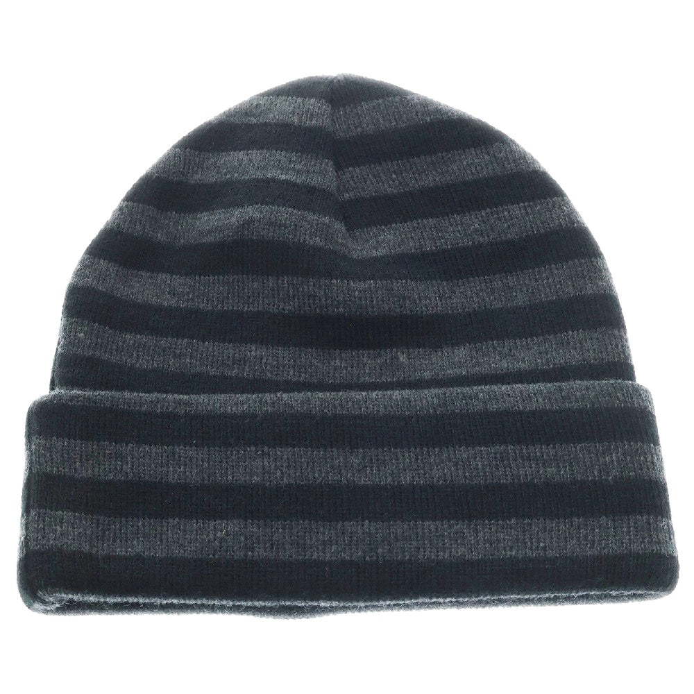 SUPREME(シュプリーム) 16AW VERTICAL LOGO STRIPED BEANIE バーティカルロゴ ストライプニットビーニー ブラック ボーダー