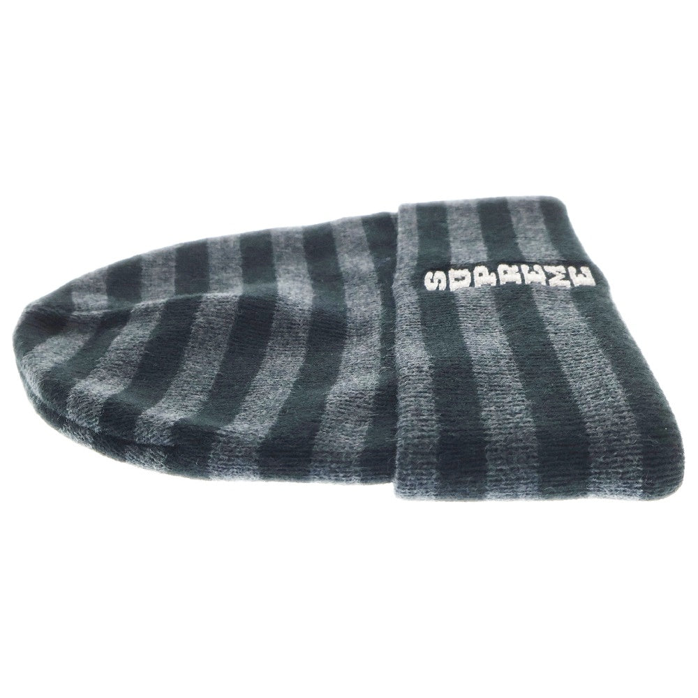 SUPREME(シュプリーム) 16AW VERTICAL LOGO STRIPED BEANIE バーティカルロゴ ストライプニットビーニー ブラック ボーダー