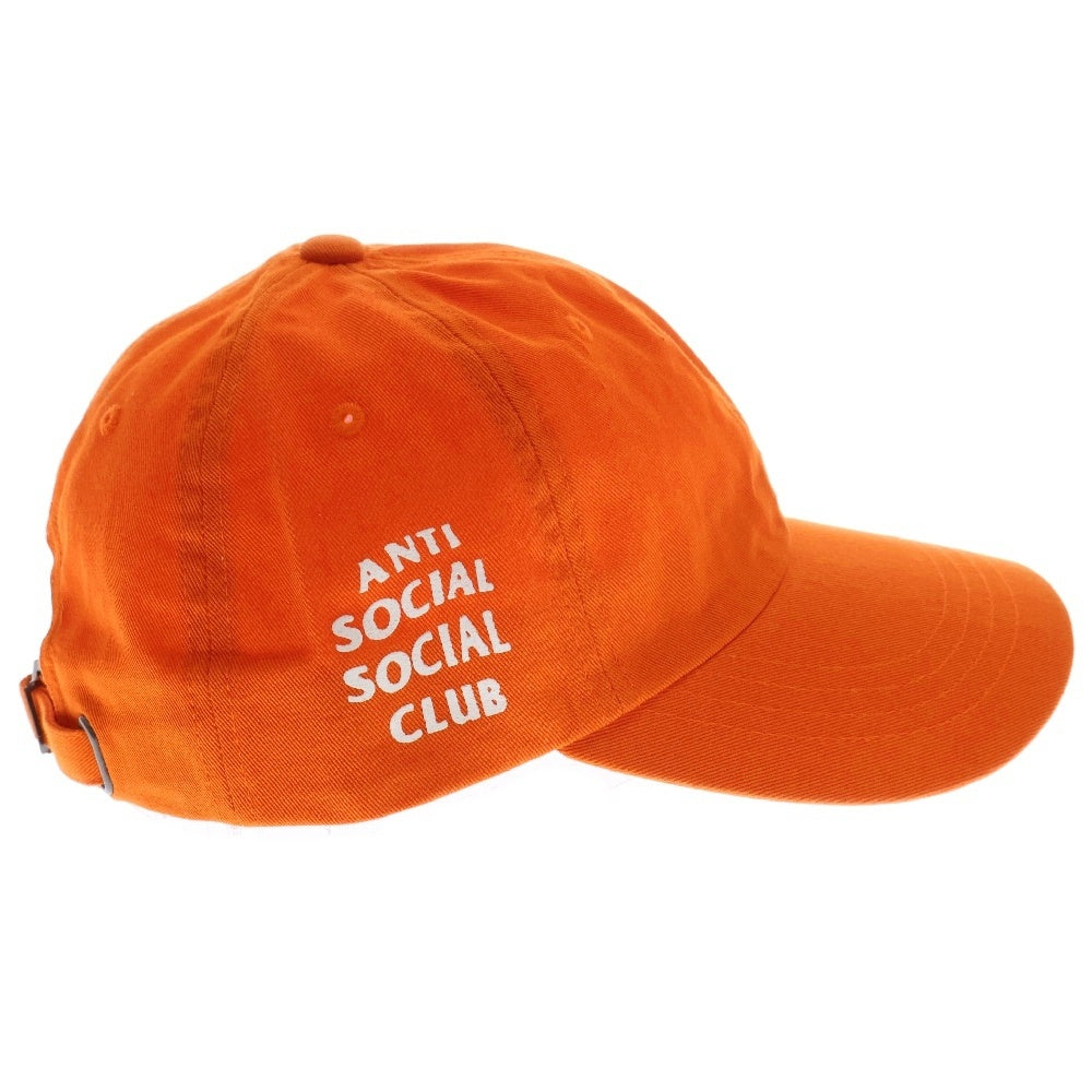 ANTI SOCIAL SOCIAL CLUB(アンチソーシャルソーシャルクラブ) サイドロゴプリント キャップ 帽子 オレンジ