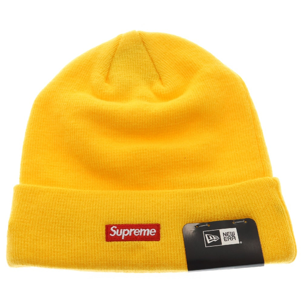 SUPREME(シュプリーム) 18AW NEW ERA Script Beanie スクリプトロゴニットビーニー イエロー