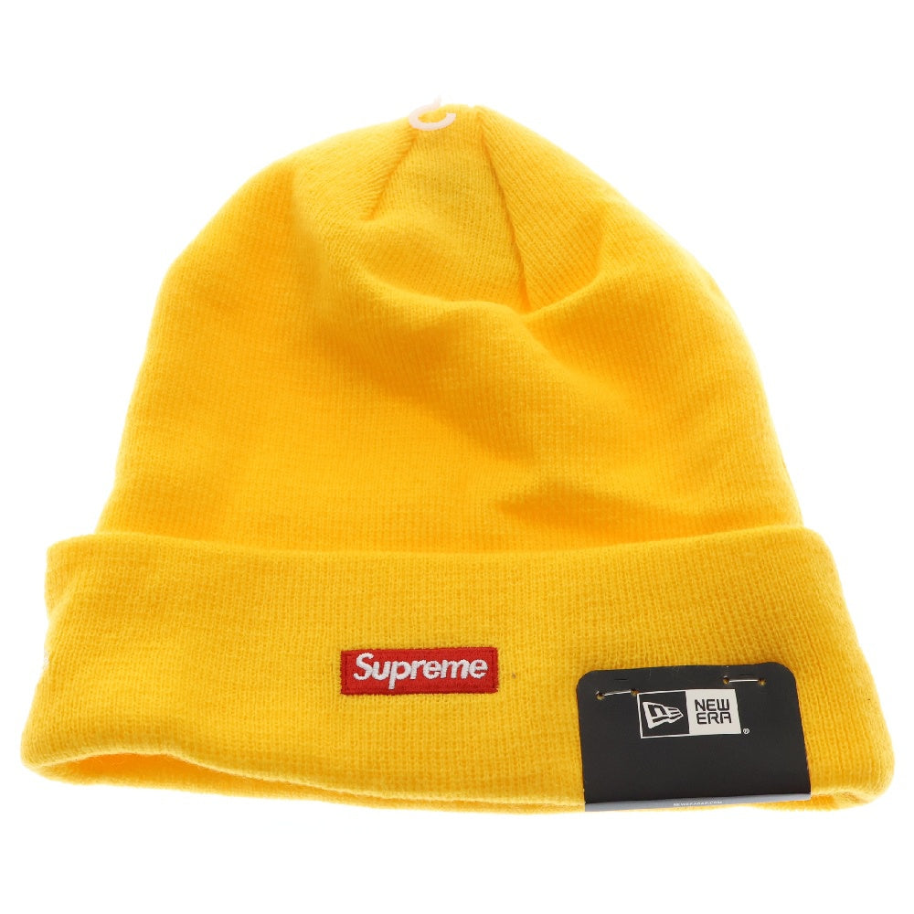 SUPREME(シュプリーム) 18AW NEW ERA Script Beanie スクリプトロゴニットビーニー イエロー