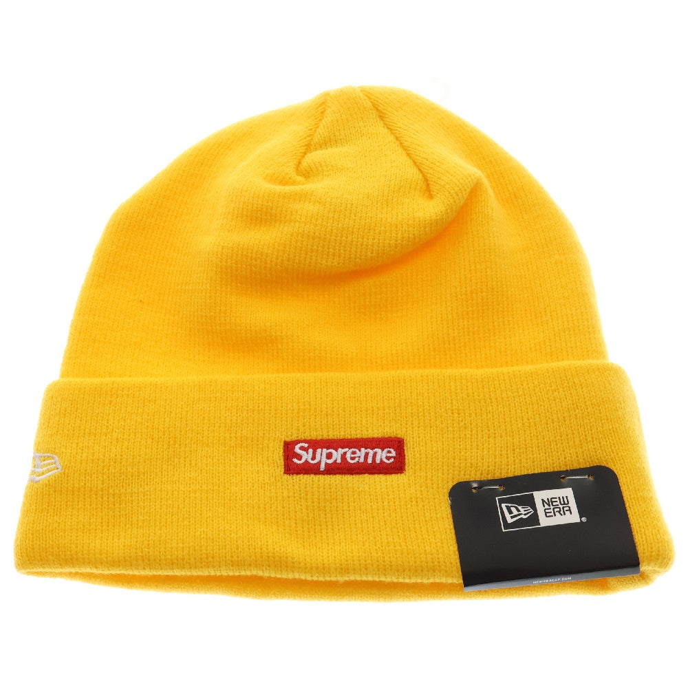 SUPREME(シュプリーム) 18AW NEW ERA Script Beanie スクリプトロゴニットビーニー イエロー