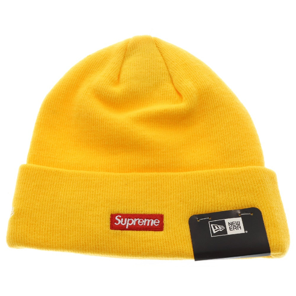 SUPREME(シュプリーム) 18AW NEW ERA Script Beanie スクリプトロゴニットビーニー イエロー