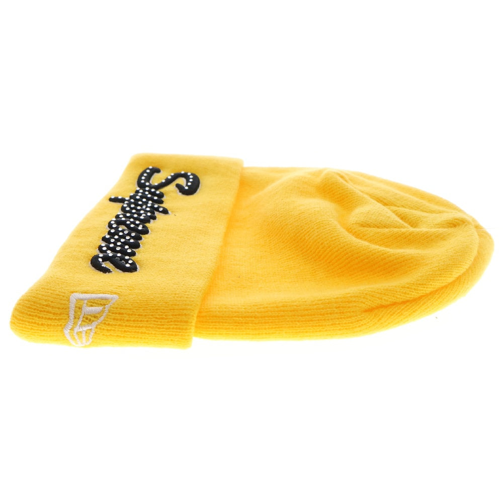 SUPREME(シュプリーム) 18AW NEW ERA Script Beanie スクリプトロゴニットビーニー イエロー
