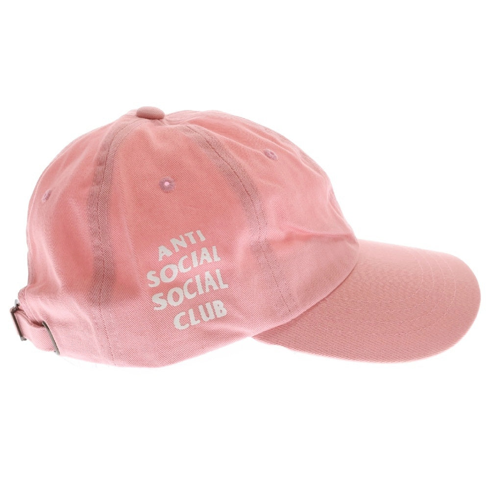 ANTI SOCIAL SOCIAL CLUB(アンチソーシャルソーシャルクラブ) サイドロゴプリント キャップ 帽子 ピンク