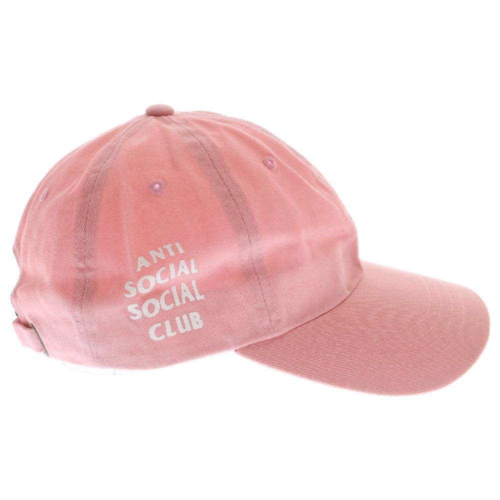 ANTI SOCIAL SOCIAL CLUB(アンチソーシャルソーシャルクラブ) サイドロゴプリント キャップ 帽子 ピンク