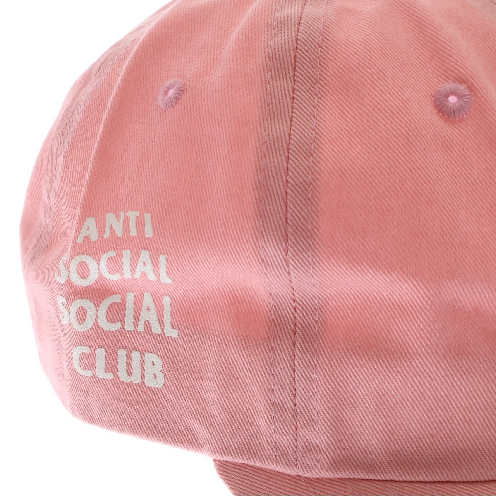 ANTI SOCIAL SOCIAL CLUB(アンチソーシャルソーシャルクラブ) サイドロゴプリント キャップ 帽子 ピンク