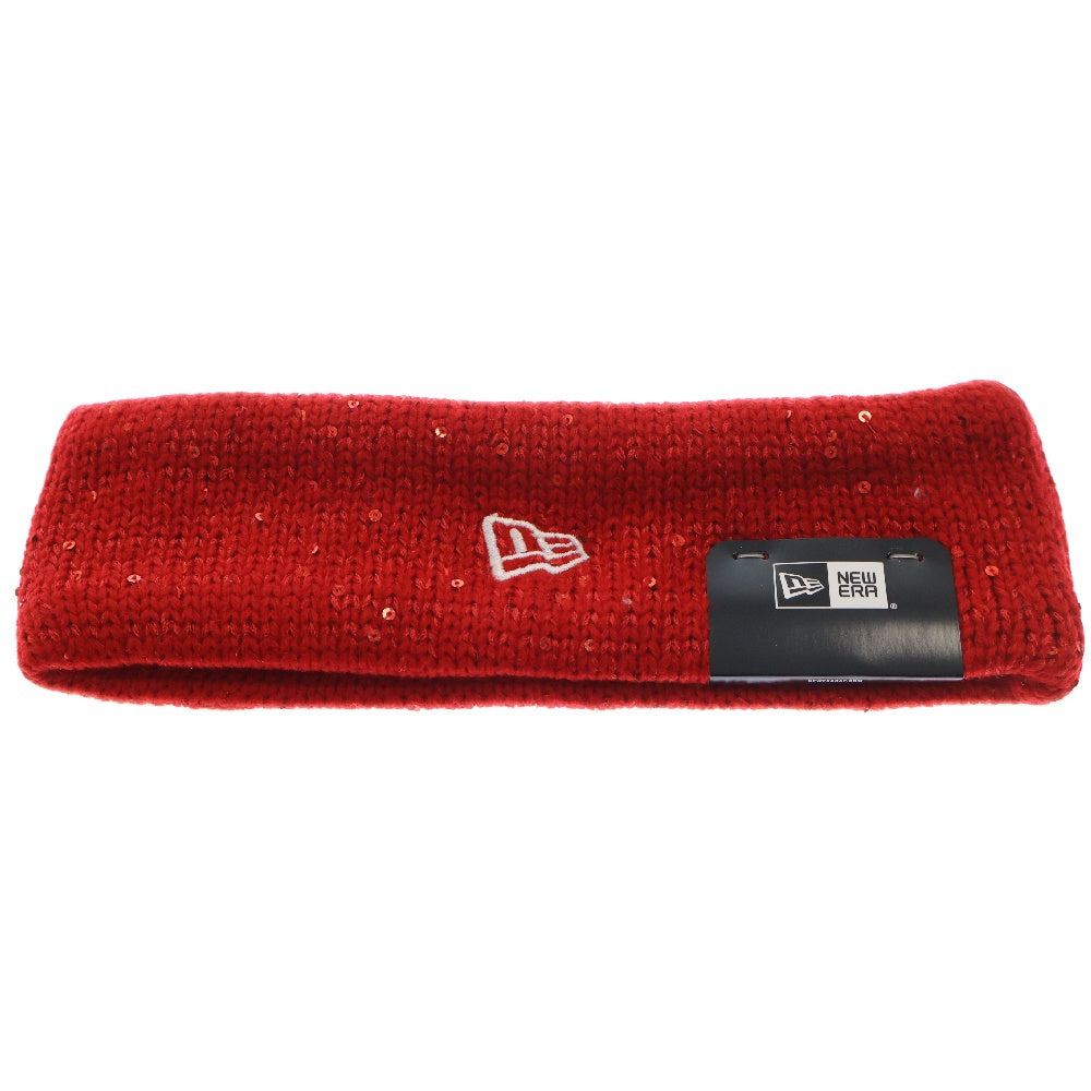 SUPREME(シュプリーム) 18AW ×New Era Sequin Arc Logo Headband ニューエラ スパンコールアーチロゴヘッドバンド ヘアバンド レッド