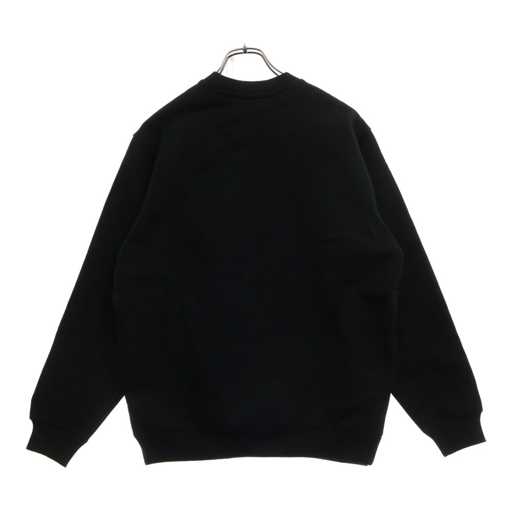SUPREME(シュプリーム) 18SS Champion Stay In School Crew Neck Sweatshirt メタリックロゴプリントクルーネックスウェットトレーナー ブラック