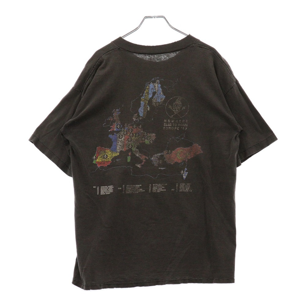 VINTAGE(ヴィンテージ) 90s ヴィンテージ メタリカ ノーウェア ヨーロッパツアー プリント 半袖Tシャツカットソー チャコール