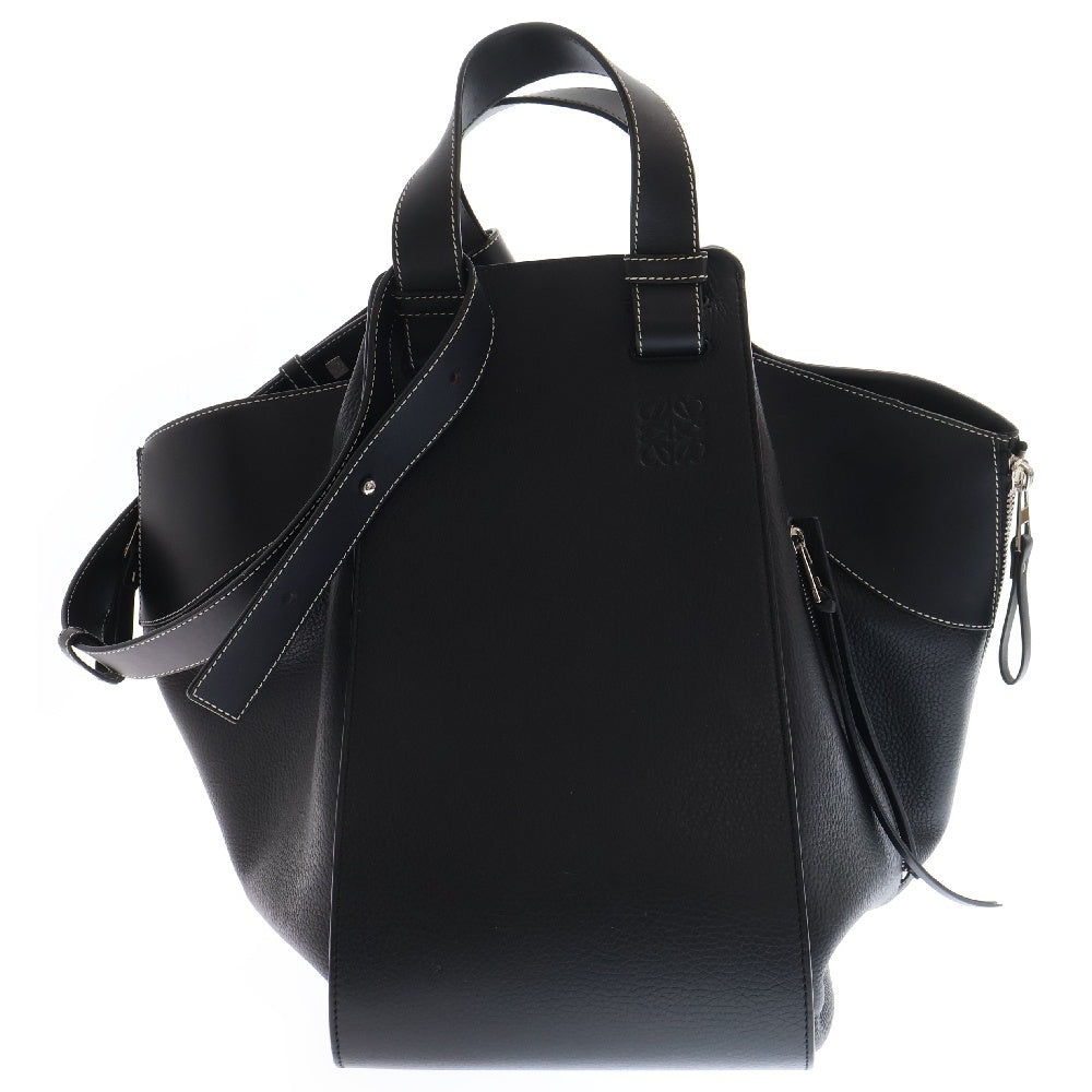 LOEWE(ロエベ) ハンモック ラージ レザー2WAY ショルダーバッグ ハンドバッグ ブラック