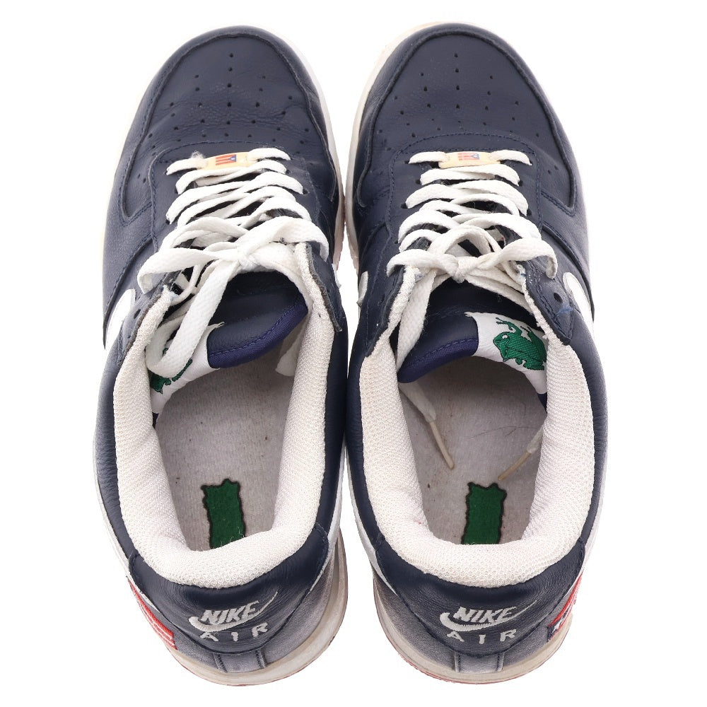 NIKE(ナイキ) 【観賞用 2002年製】AIR FORCE 1 LOW PUERTO RICO エアフォース プエルトリコ ローカットスニーカー ネイビー US10.5/28.5cm 624040‐411